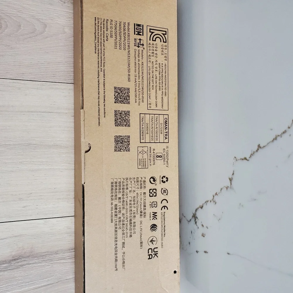 New Dell Pro Wireless Keyboard and Mouse KM5221W in Original Box